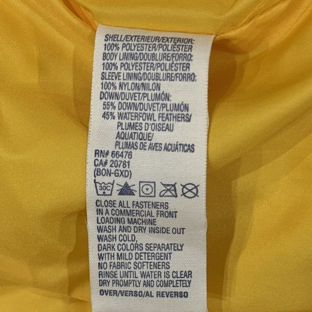 Tommy Hilfiger Puffer Jacket womens large Yellow READ - Picture 7 of 14